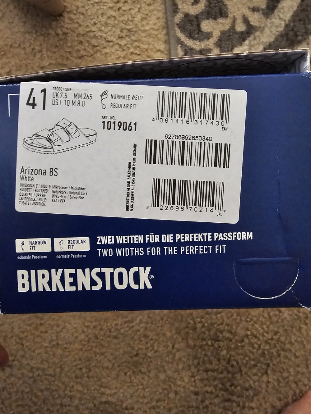 Birkenstock Kids Arizona Sandals - White (Kids)